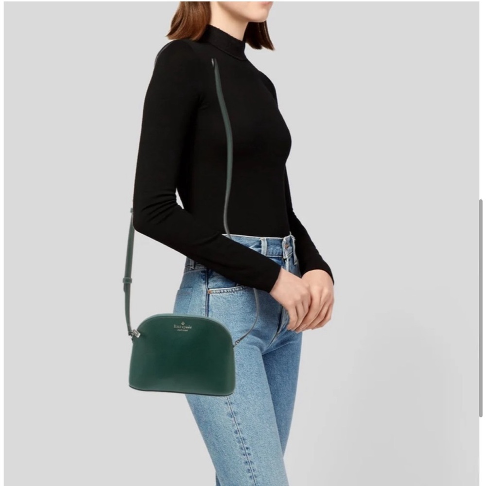 Kate Spade Schuyler Dome crossbody dark green - Picture 6 of 13